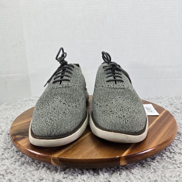 Cole Haan Mens 10.5M 2.ZeroGrand Gray Stitchlite Wingtip Business Casual Oxford main image 7